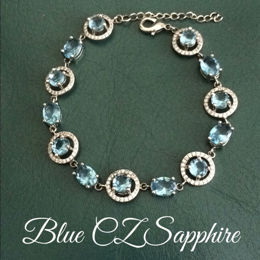 🆕Stunning Sapphire CZ Bracelet⭐️